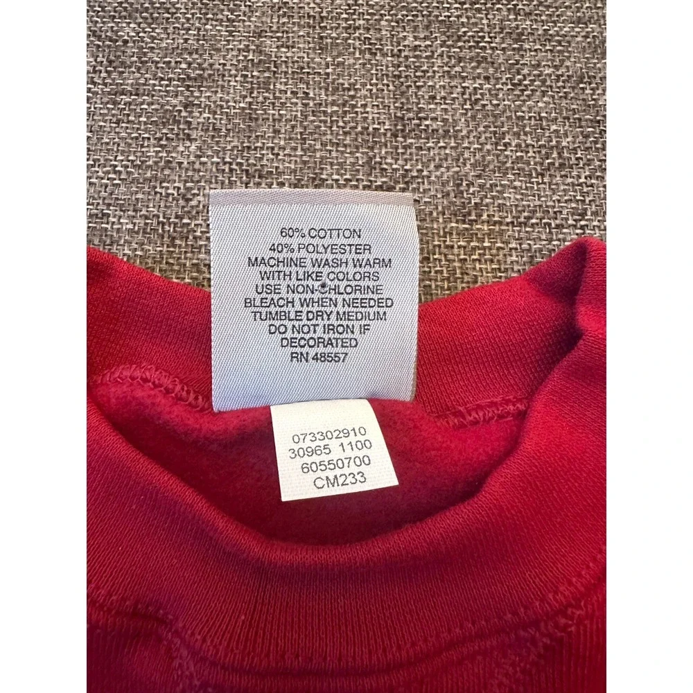 Cheetah Sweatshirt Red‎ Long Sleeve Pullover